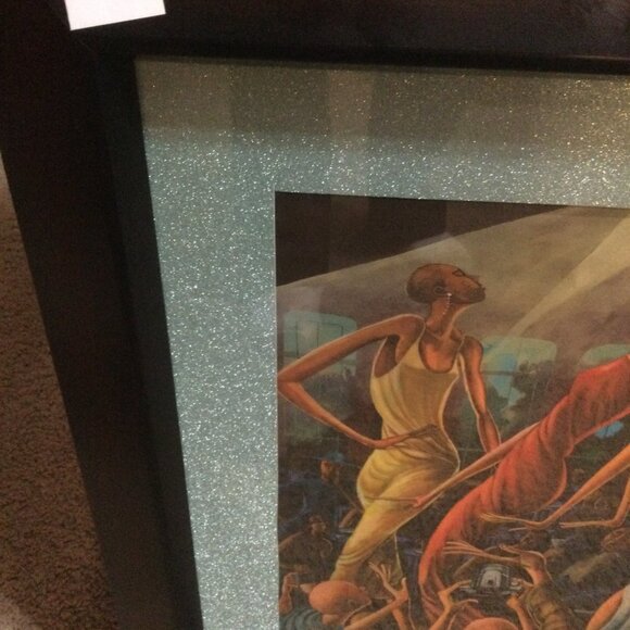 The popular canvas print the runway in a black beautiful frame 16 x 20 - Picture 4 of 6